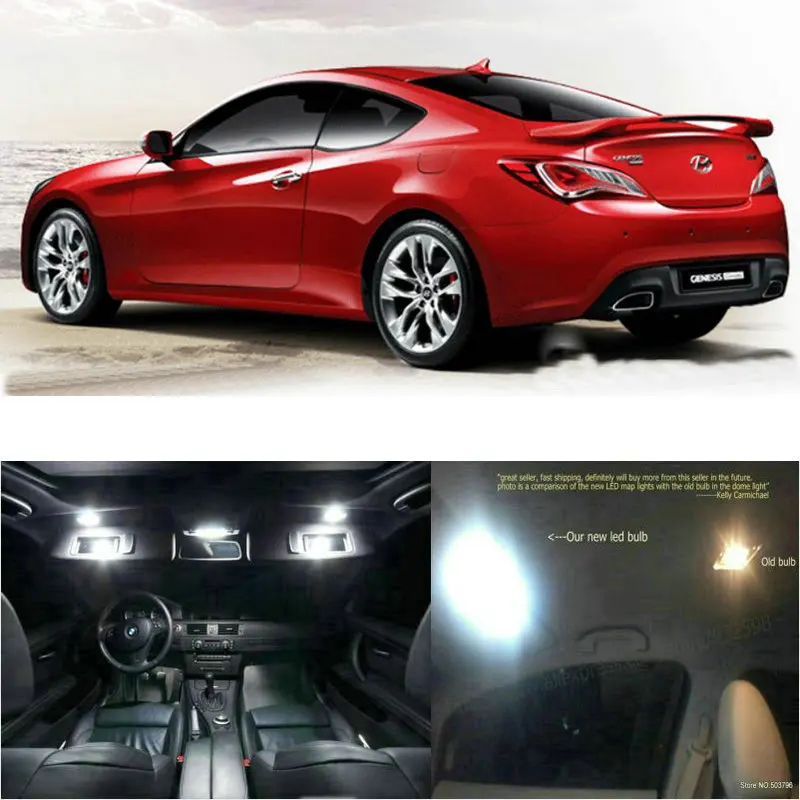 Светодиодный интерьер автомобиля огни для Hyundai генезис купе 2012 номер купольная