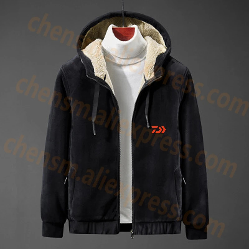 

2020 New DAIWA Dawa Warm Fleece Fishing Clothing Winter Autumn Coat Outdoor Sport Hiking Fishing Shirt Men Fishing Jacket