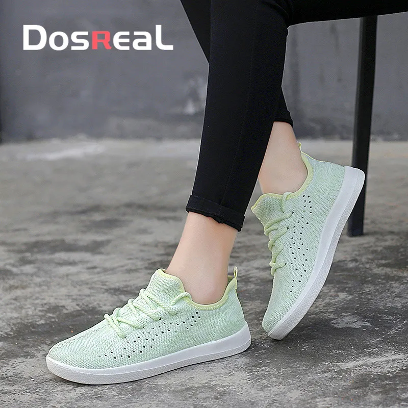 Dosreal женские кроссовки на плоской подошве Сезон весна Модные туфли унисекс из