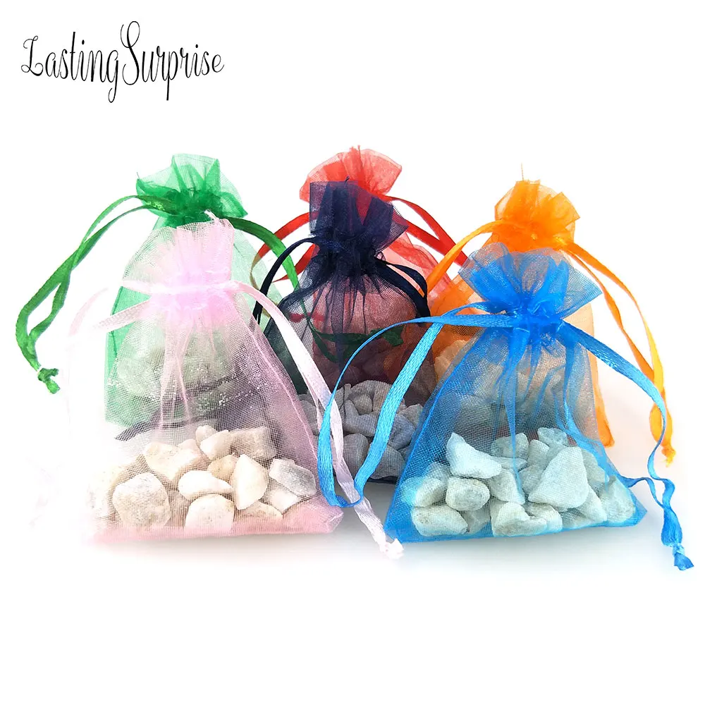 20 шт. сумки из органзы для упаковки ювелирных изделий подарочные пакеты