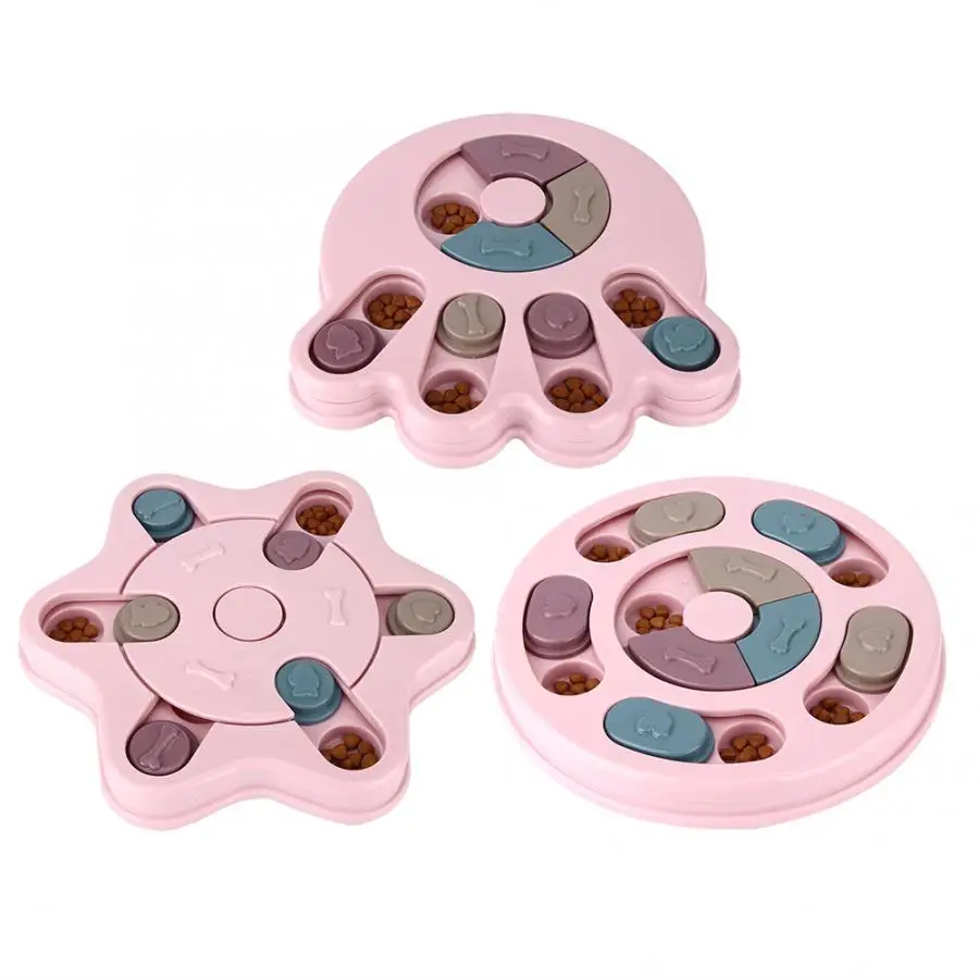 Pet еда чаша для кормления образовательная головоломка интерактивная игрушка