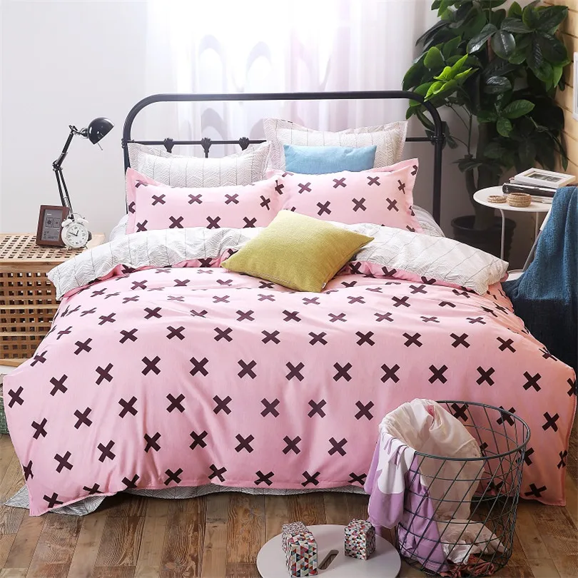 2021 семья дети постельное белье из хлопка высокого качества с простой мультфильм