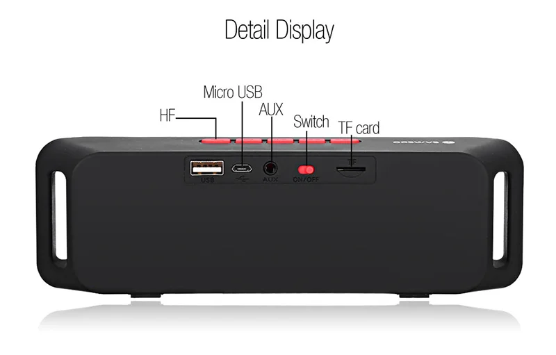 SC208 Bluetooth Speaker Connect The Call Built-in Microphone Double Speakers Support Transmission Audio New Sound Box | Электроника