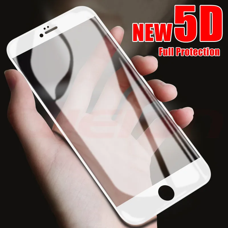 5D изогнутое полноэкранное защитное закаленное стекло для iPhone 7 8 6s Plus на 11 Pro XS Max