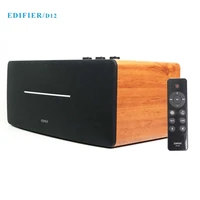 edifier edifier d12 70w high power active wireless bluetooth speaker subwoofer home living room wooden portable 3d surround soun
