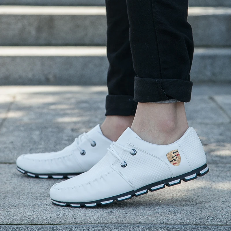 Туфли PARZIVAL мужские для вождения льняные дышащие однотонные без застежки в