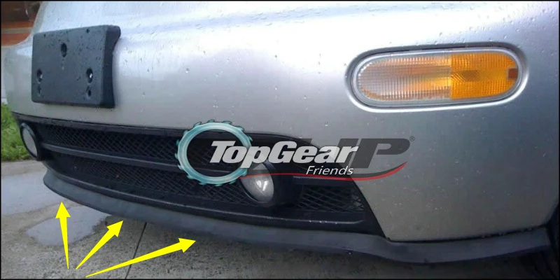 Дефлектор губ бампера для Volkswagen VW Sharan передняя юбка спойлера ДЛЯ TopGear Friends