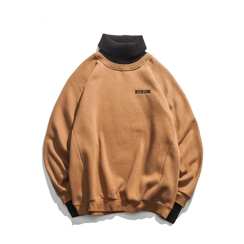 Zogaa Mna новинка западный стиль мужская водолазка с буквенным принтом пуловер