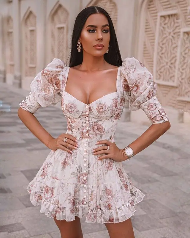 Женское летнее модное сексуальное Плиссированное облегающее платье с коротким