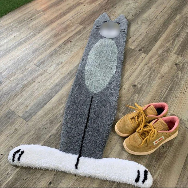 cartoon creative tom cat carpet stairwell decoration mat fun cute living room rug ins wind cushion my melody tapis bedroom decor free global shipping