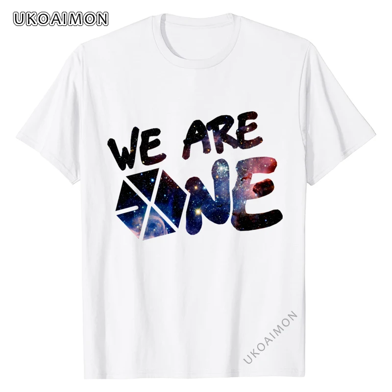 

We Are One Pure Cotton Autumn T Shirt Manga Cotton TShirts Plain Party Tees Hip Hop Retro T-Shirts Boyfriend Gift