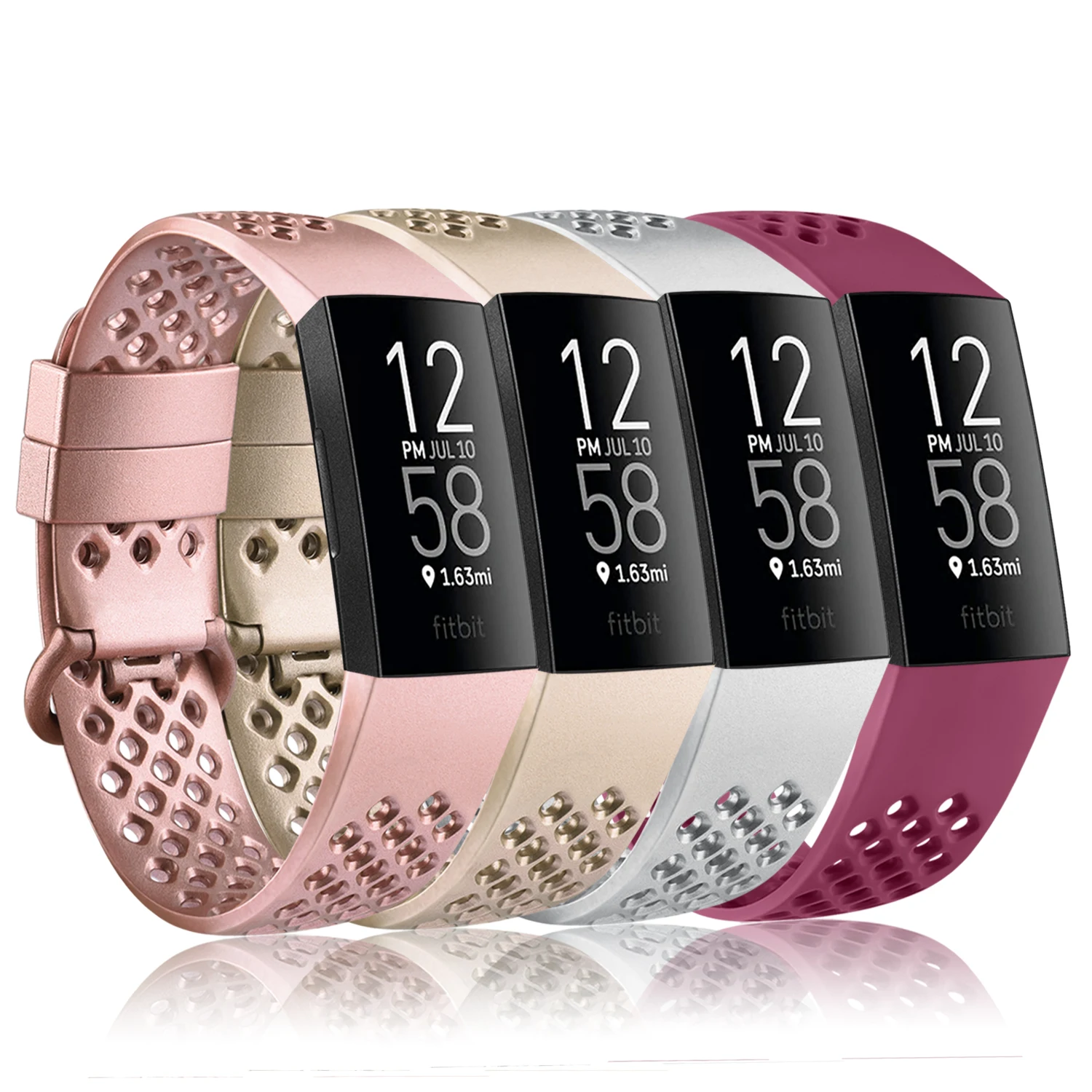 

Breathable Watch Strap For Fitbit Charge 4 3 Band Soft Silicone Smartwatch Bracelet Watchband Band For Fitbit Charge 3 SE Strap