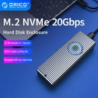 Чехол ORICO для SSD с встроенным охлаждающим вентилятором типа C M2 NVME 2230-2280