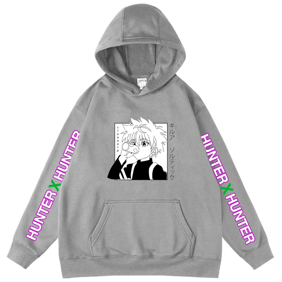

Japan Anime HUNTER X HUNTER Children's Clothes Autumn 2021 New Hoodies Boy Girl Popular Killua Zoldyck Hooded Sweatshirts Tops