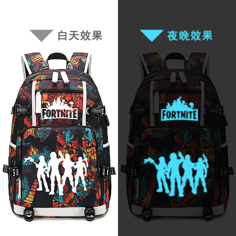 Рюкзаки Fortnite для мужчин и женщин дорожные водонепроницаемые вместительные ранцы