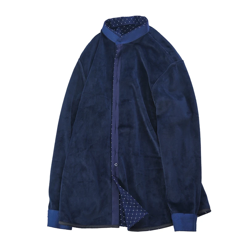 

plus size 8XL 7XL 6XL new Fashion Brand Winter Shirt Men Warm Fleece Lined Velvet Shirts Male Bottoming Shirt Fast Shipping