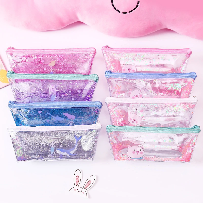 Канцелярская коробка зыбучие пески масло большой емкости Карандаш сумка для