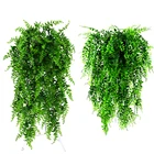 Искусственное растение стена из виноградных лоз висит Искусственный ротанг листья зеленого растение Плющ лист висит завод солнечной энергии для Декор для дома и сада