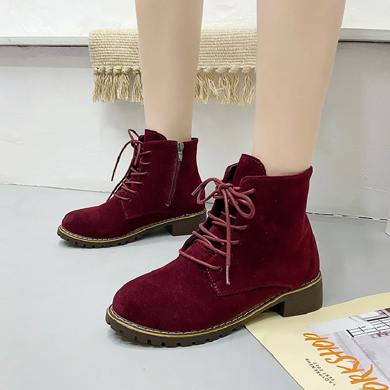 

Winter Martin Snow Boots Female Fashion Casual Vulcanized Shoes Women's Faux Fur Warm Light Soft Comfy Retro Zapatos Mujer 2021