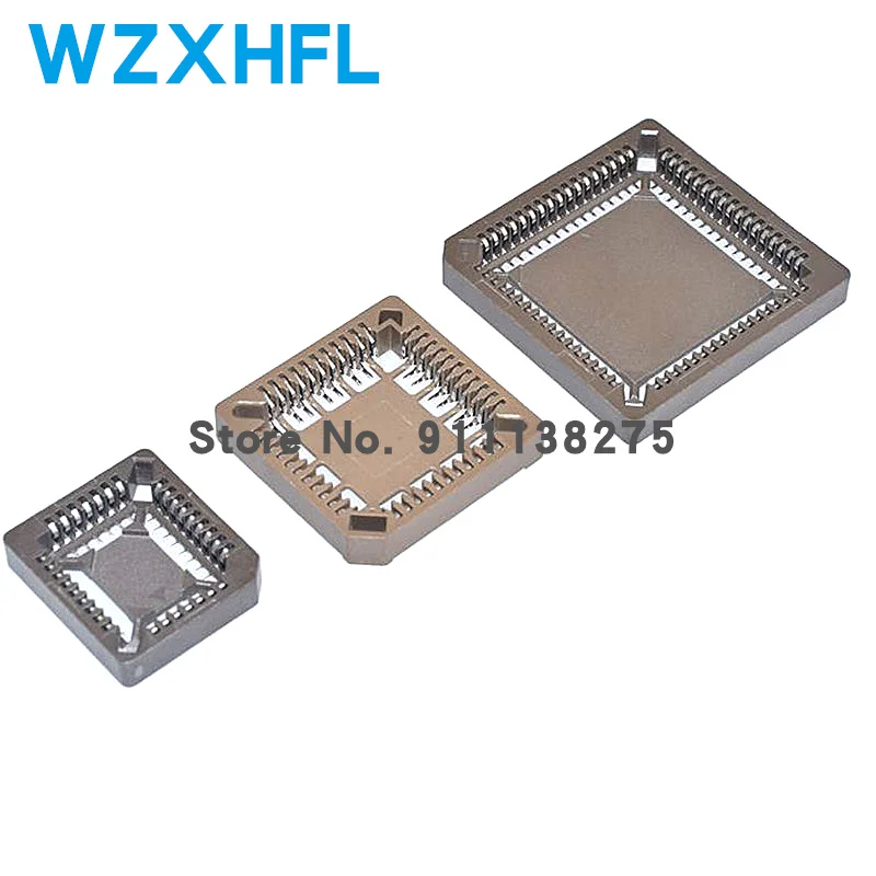 10 шт. PLCC IC socket PLCC32 PLCC44 PLCC68 PLCC84 SMD DIP Socket adapter | Электронные компоненты и
