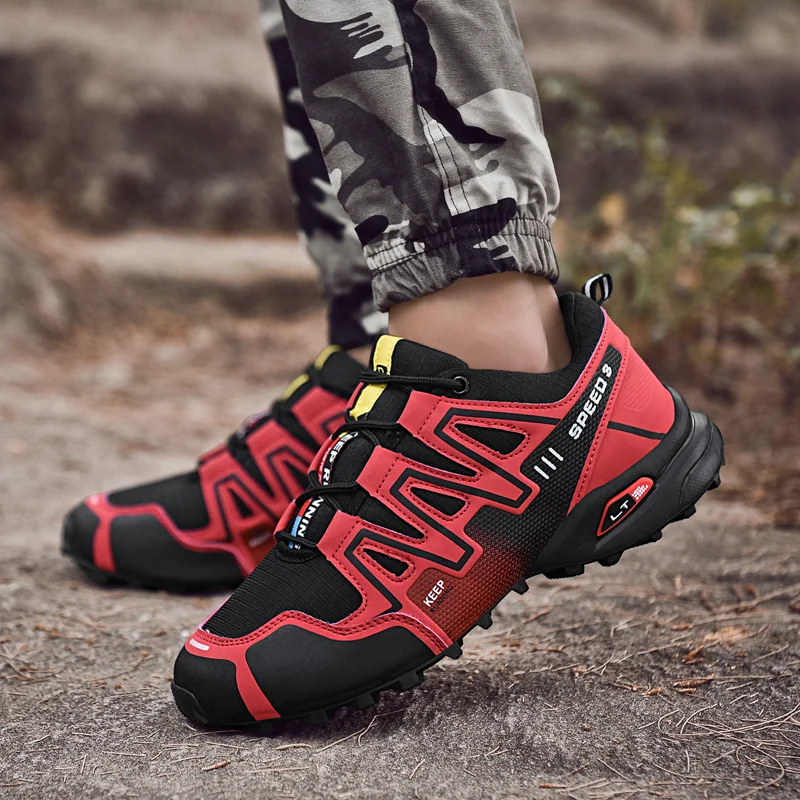 

2020 New Style Men Hiking Shoes Non-slip Men's Sport Shoe Outdoor Jogging Trekking Sneakers Breathable Lace-up Footwear