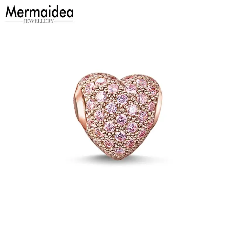 Подвеска с бусинами в форме сердца подходит для ожерелья и браслета женщин