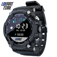 lokmat sport smart watch attack 2 full touch screen fitness tracker ip68 waterproof outdoor activity smart watches for phones