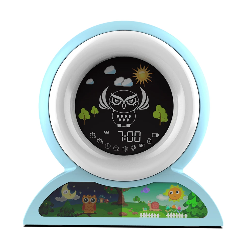 

Kids Alarm Clock Wake Up Small Digital Clock Night Light Snooze Function