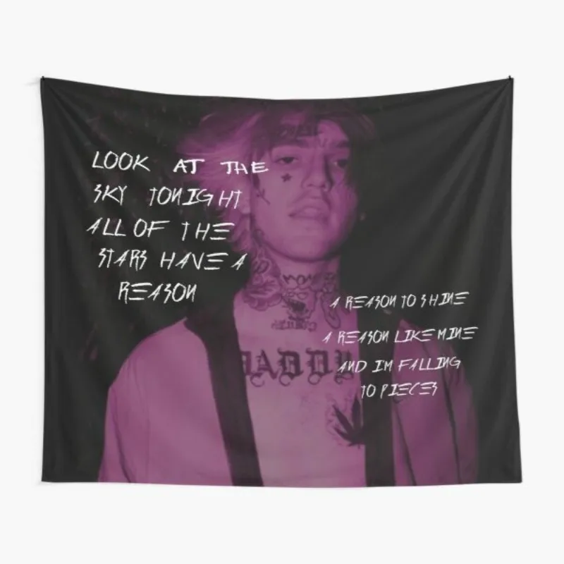 Настенный Гобелен Lil Rapper Peep 3D печать художественные украшения для спальни Tapiz 95x7 3
