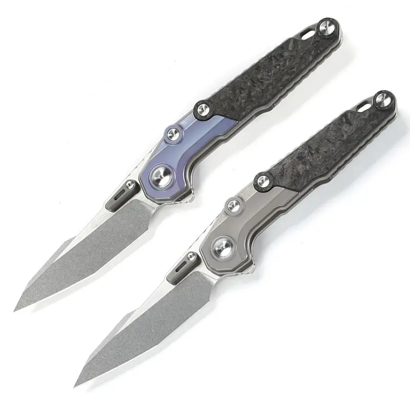 

Folding knife M390 steel titanium alloy handle bearing folding knife EDC cutter