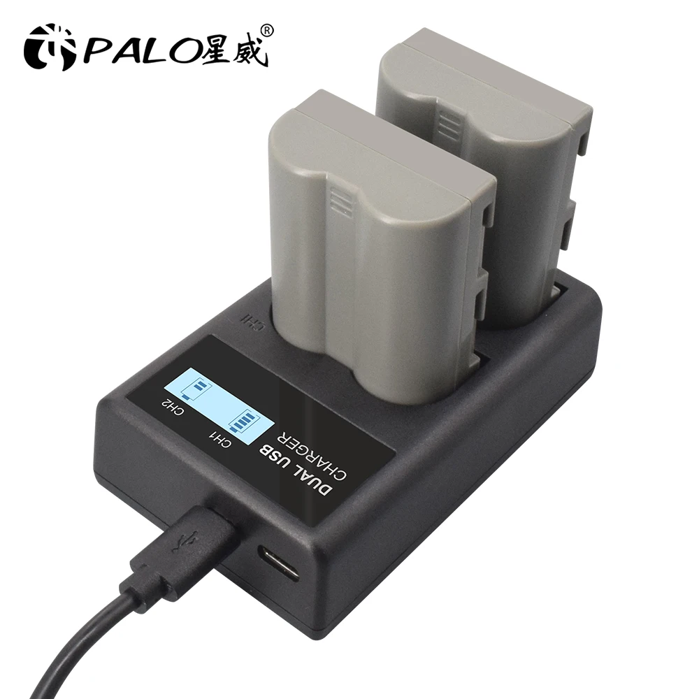 2400 мА/ч EN EL3E RU ENEL3E Камера bateria Батареи AKKU + ЖК дисплей USB Зарядное устройство для Nikon