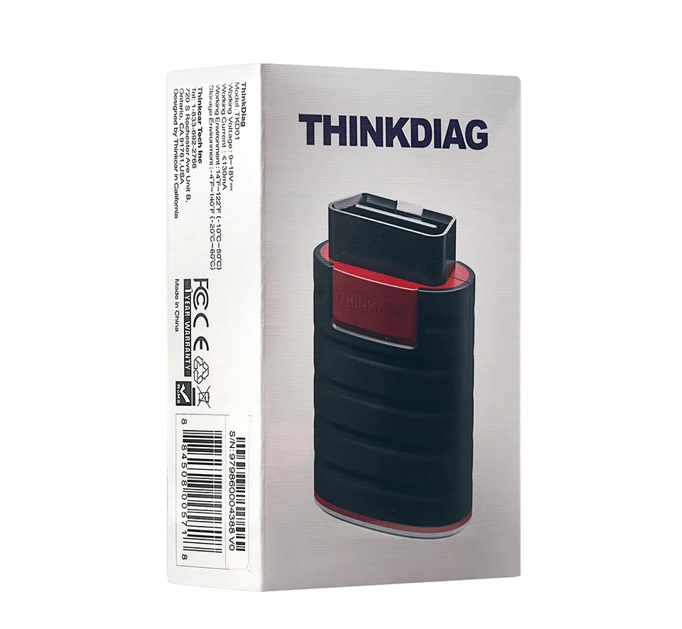 Thinkcar все системы ThinkDiag obd2 считыватель кодов Сканер Bluetooth Android IOS диагностический
