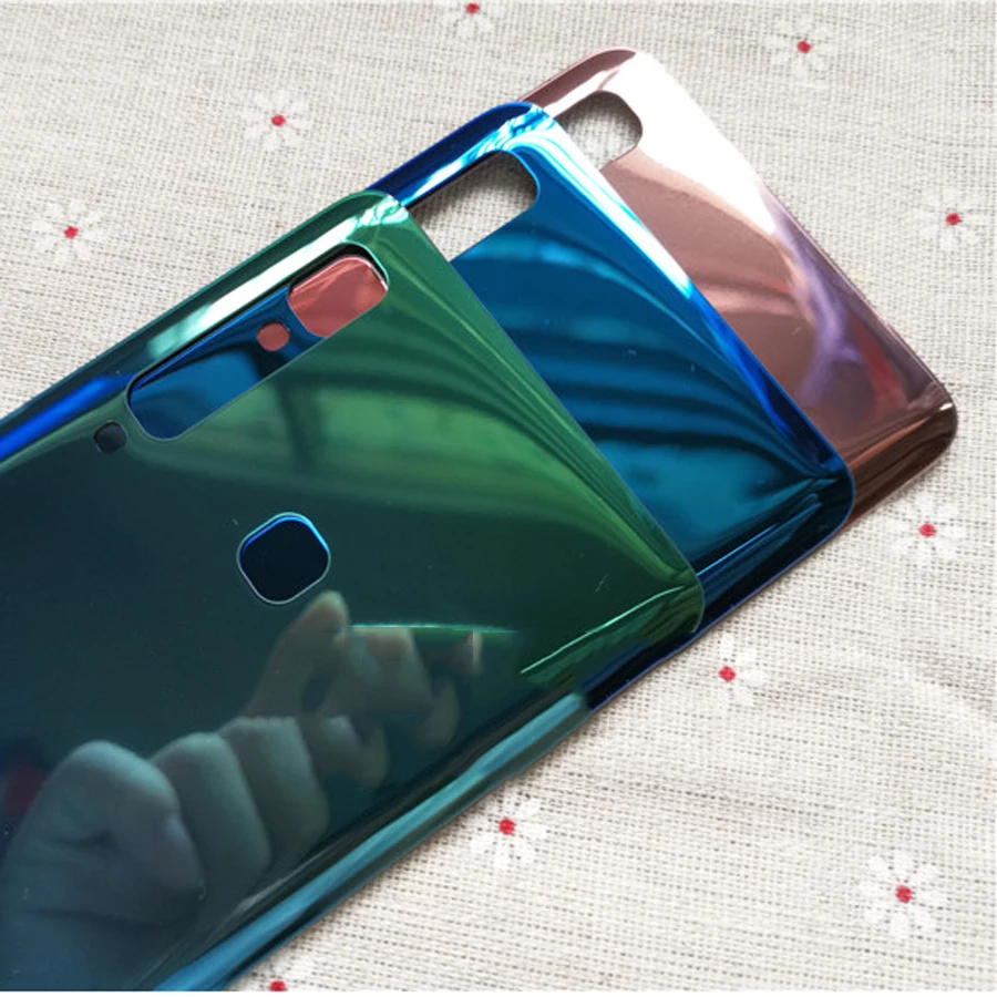 Новинка для samsung Galaxy A9 A9 Star Pro A9S A920 A920F задняя крышка батарейного отсека задняя крышка стеклянный корпус Запасная часть