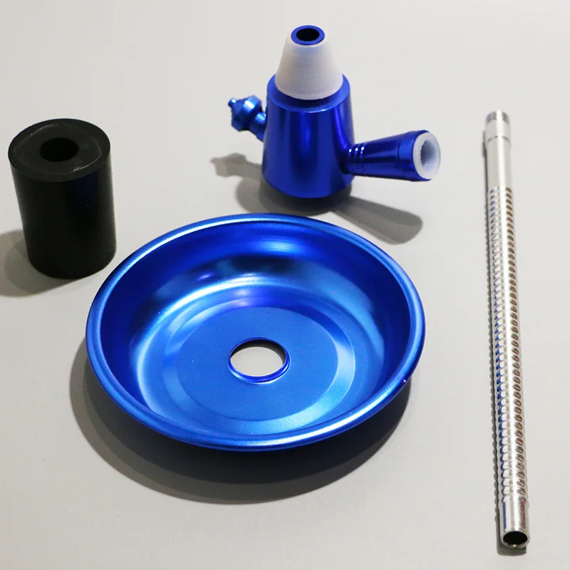 

Travel Hookah Aluminium Shisha Kit Chicha Accessories Smoking Tool Portable Nargile 24cm Filter Pipe Fitting Usual Bottles