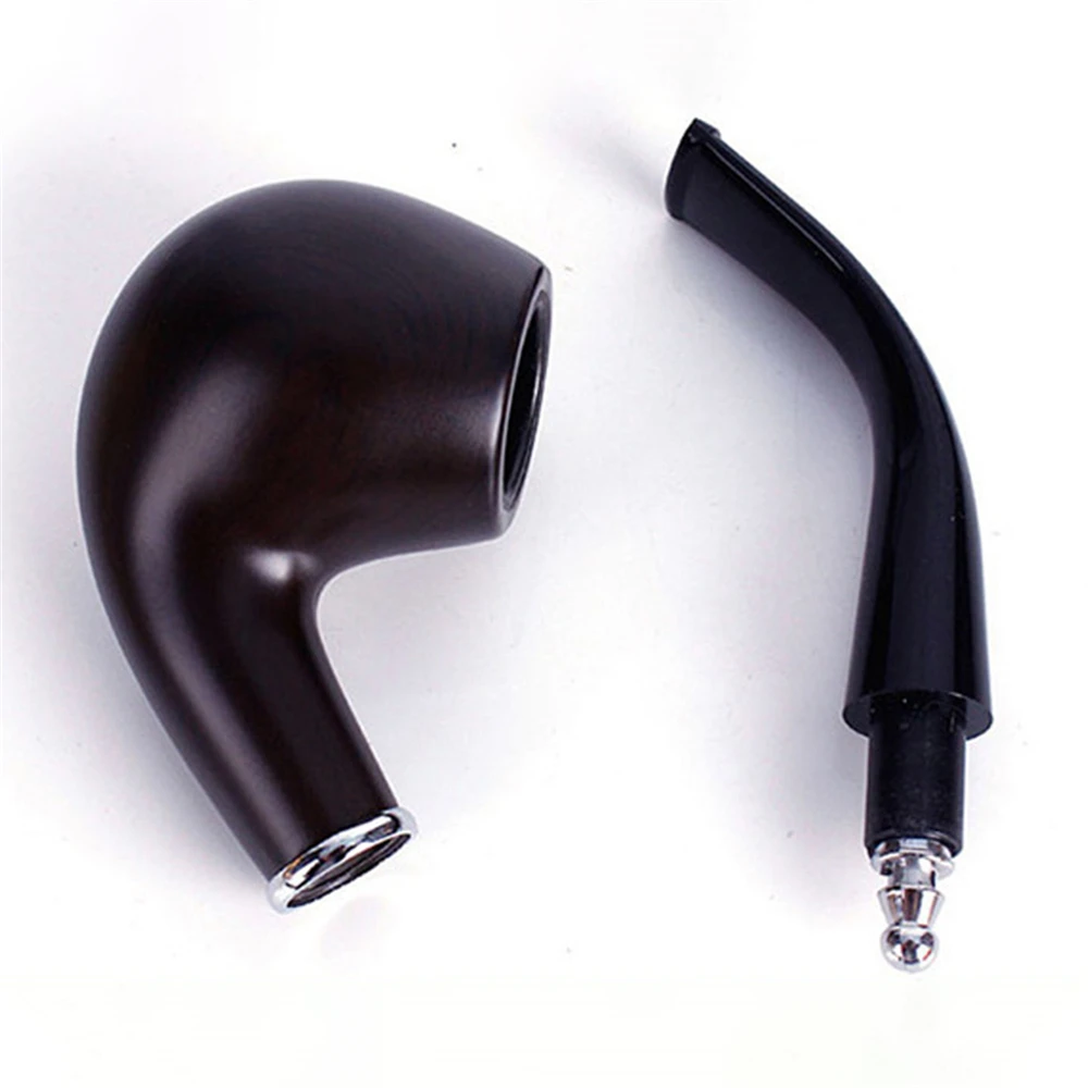 Черное дерево классическая деревянная табачная труба с кольцом молоток сигара