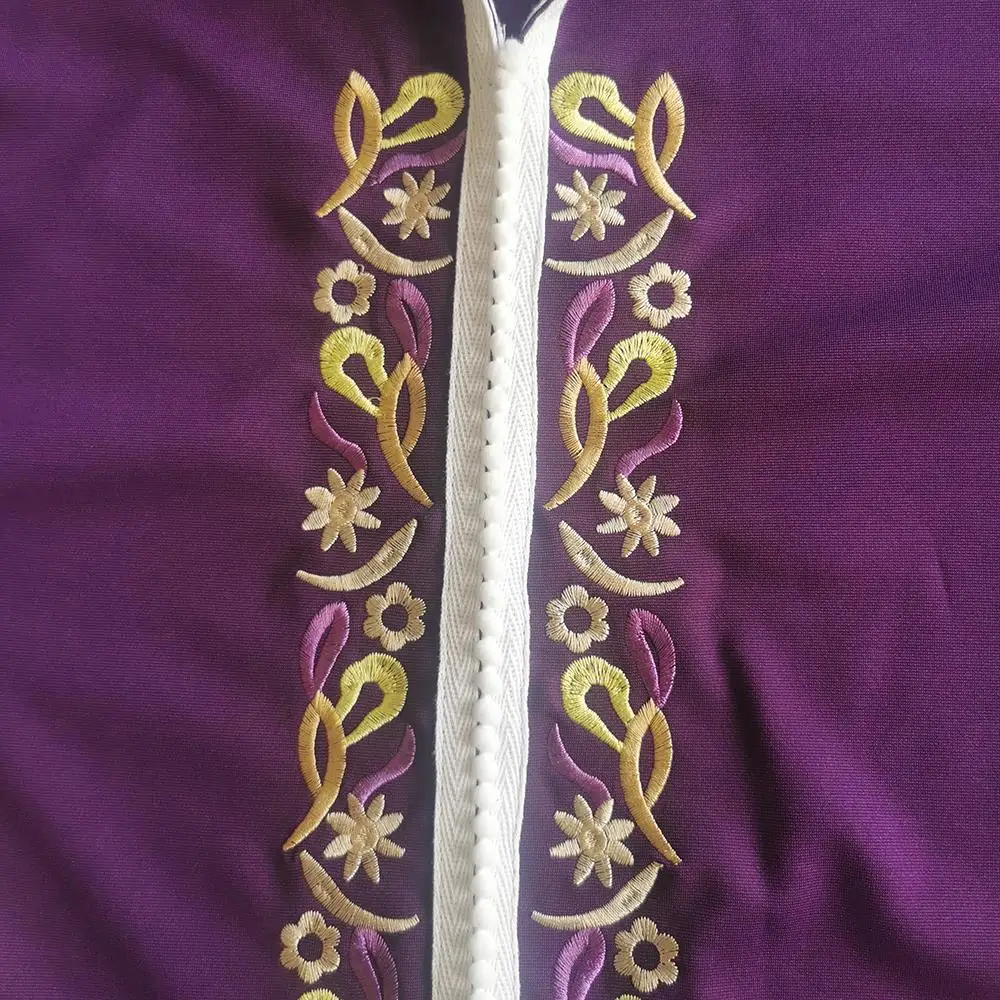 Женское платье-хиджаб с вышивкой капюшоном и цветочным принтом | Тематическая