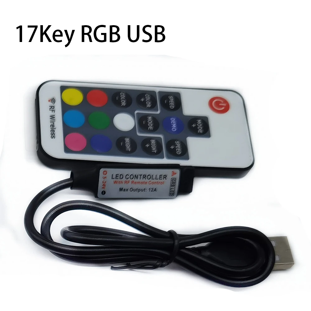 DC 5В USB светодиодный RGB Управление Ipad Mini 3 клавиши Диммер 24Key 44key ИК-пульт