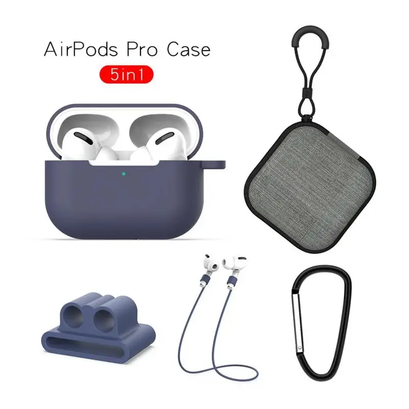 5 в 1 силиконовый защитный чехол для Apple Airpods Pro|Аксессуары наушников| |