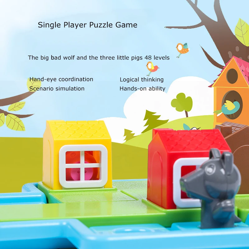 Children's Educational Toys Hide And Seek Board Game Little Pigs Logical Thinking Training Early Education | Игрушки и хобби
