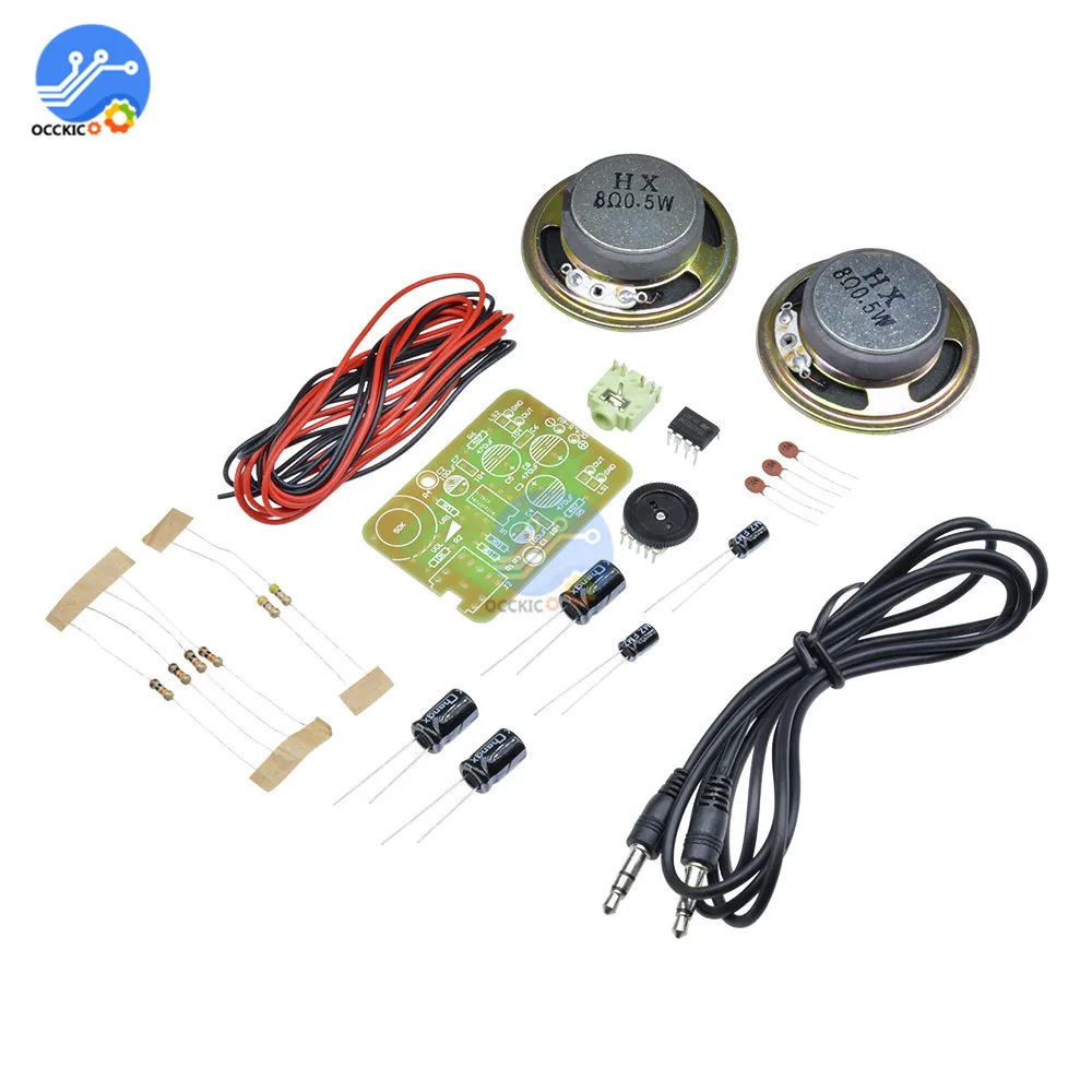 Комплект платы усилителя TDA2822M 0 25 W DC 4 5 V 9 двухканальный АУДИО стерео звуковая