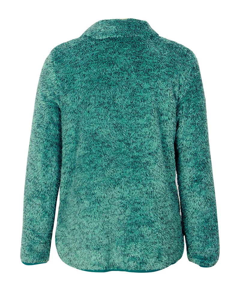 Missufe Sexy Turtleneck Plush Sweatshirts With Pocket Autumn Winter Casual Warm Hoodies Long Sleeve Pullovers Slim Hooded