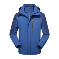 mens 3in1 ski jacket winter outdoor jacket set with fleece linner jackets hooded waterproof windproof shell hiking camping coats
