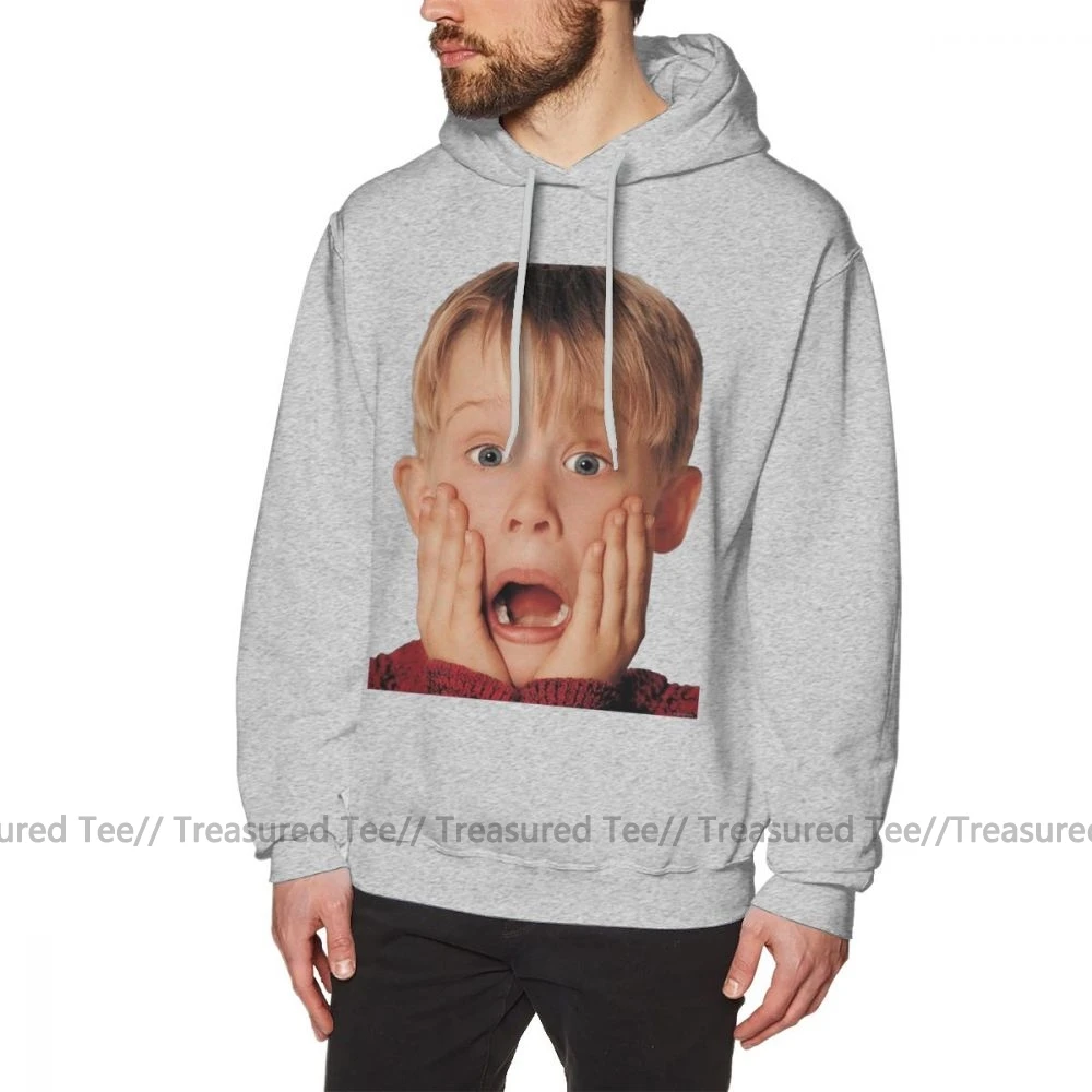 Худи Alone Macauly Culkin из дома Alone толстовки XL мужской пуловер толстовка Хлопок Уличная черная длинная теплая толстовка