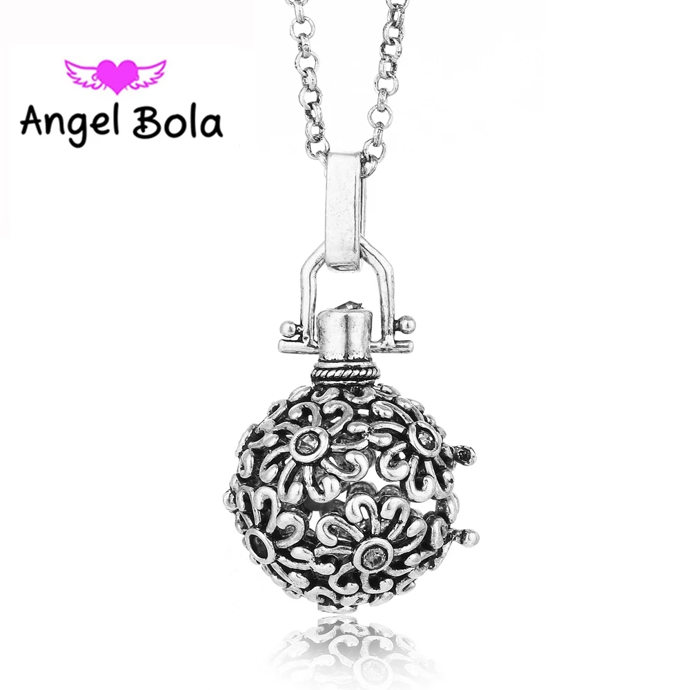20 5 мм подвеска Ангел бола Ожерелье с эфирным маслом Музыкальный шар
