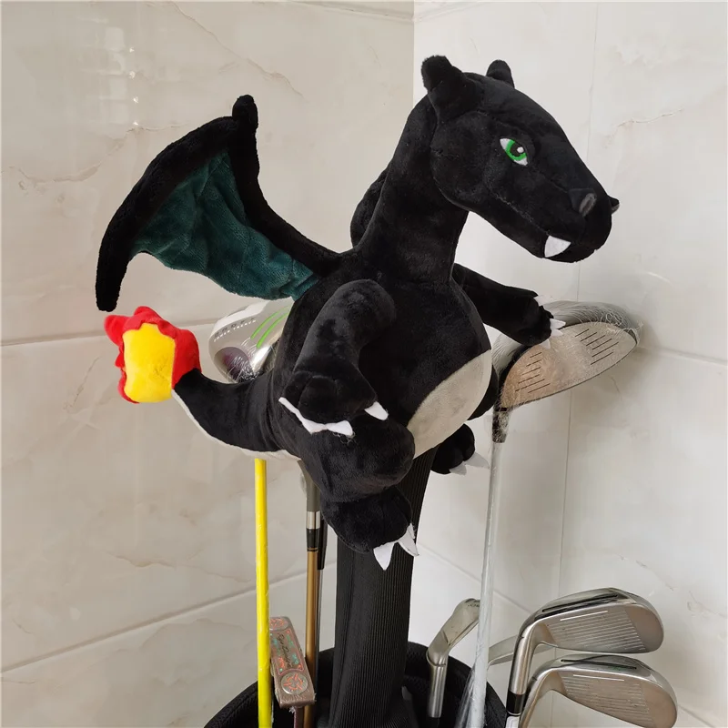 Чехол с мультяшным драконом для головы водителя плюшевый Для Гольфа 460cc