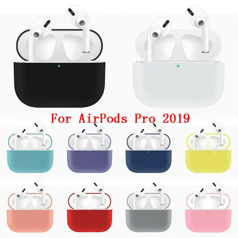 Для Apple AirPods Pro 2019 беспроводной зарядный чехол силиконовый защитный bluetooth