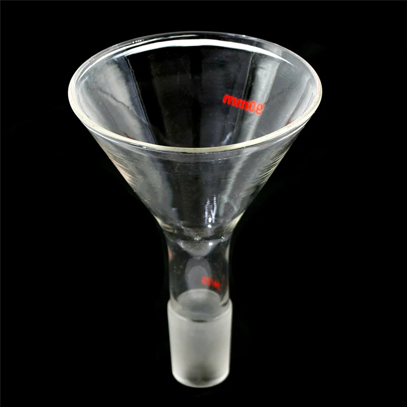 

100ml Glass Funnel Chemistry Laboratory Glassware Lab Powder Funnel 90mm 24/40