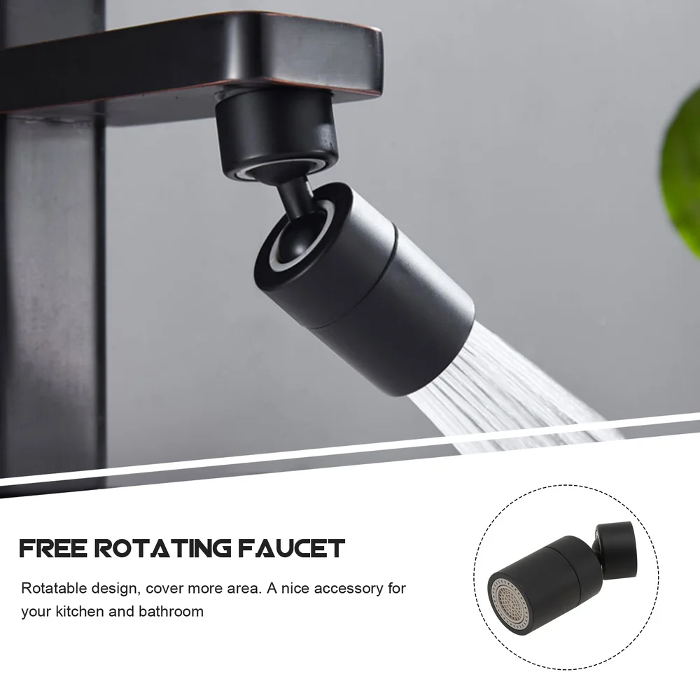 

1Pc Water Saving Flexible Sprayer Extendable Spray Head Black