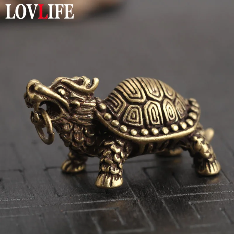 Подвеска в виде дракона на удачу из чистой латуни|Брелоки| |