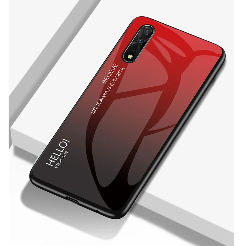 Чехол GFAITH из закаленного стекла с градиентом для Samsung Galaxy A50 чехол телефона чехлы